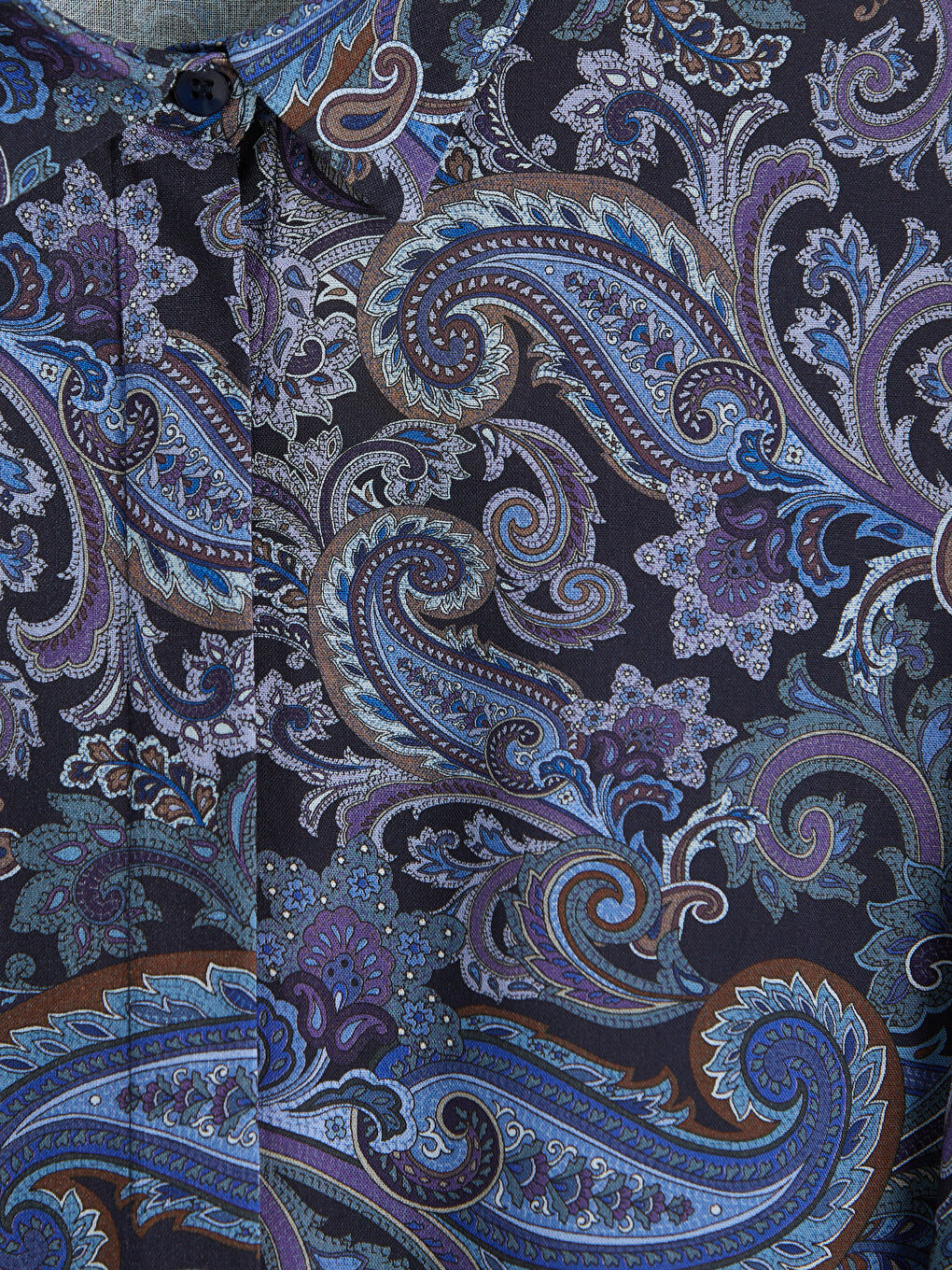 Lacivert Desenli Kadın Gömlek Tunik	-2