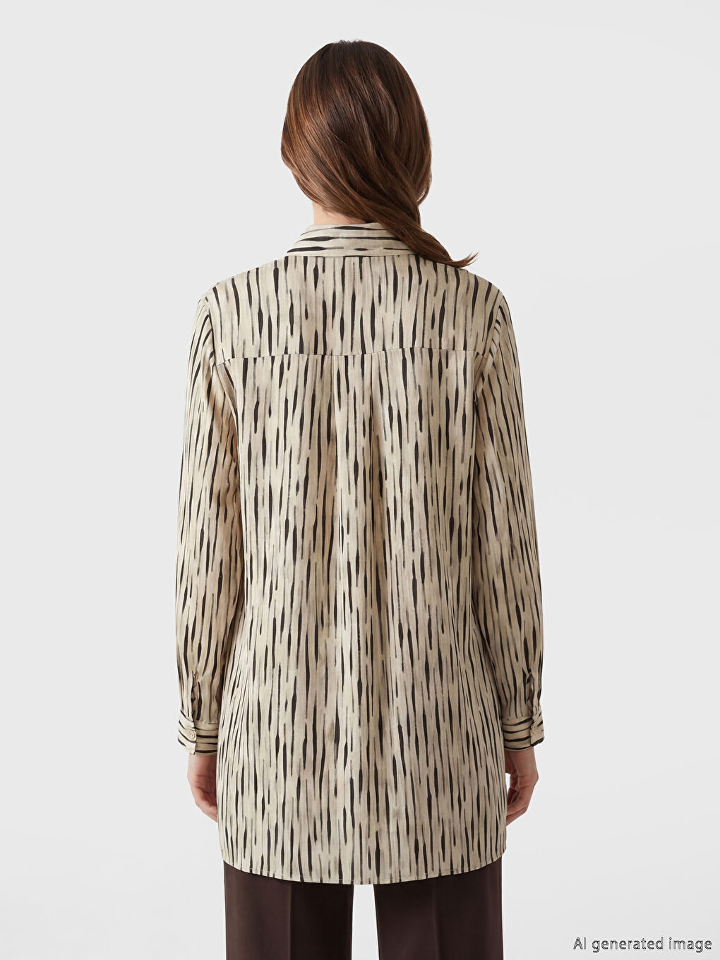 Patterned Women's Shirt Tunic-3