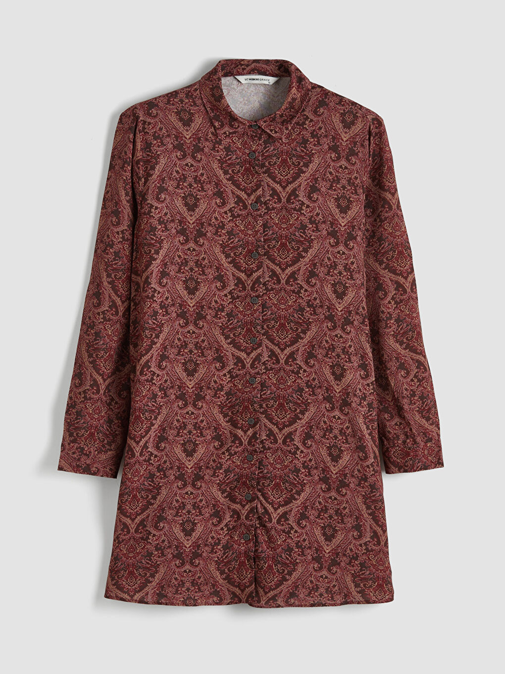 قميص تونيك نسائي منقوش-3