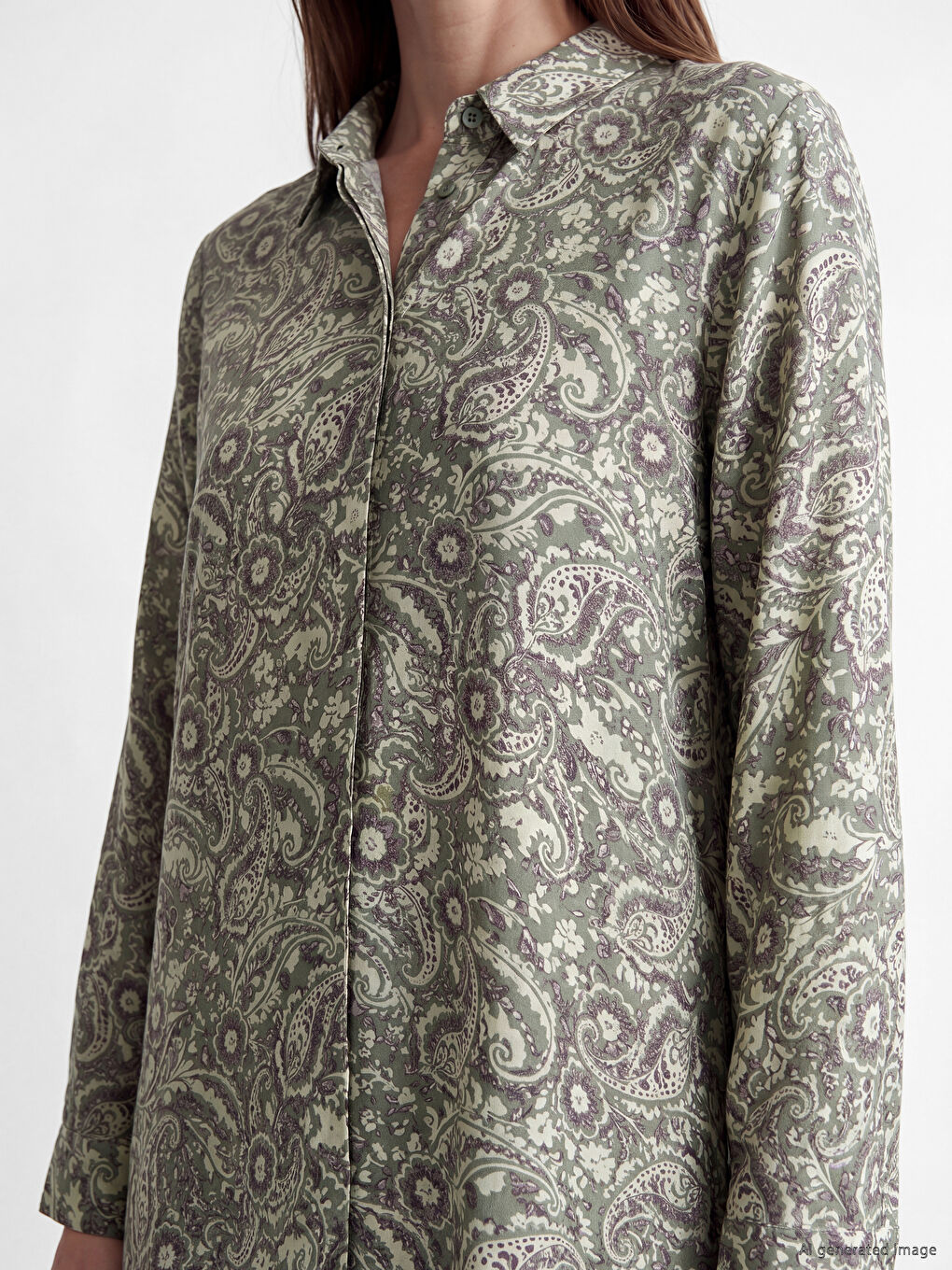 Patterned Women's Shirt Tunic-2