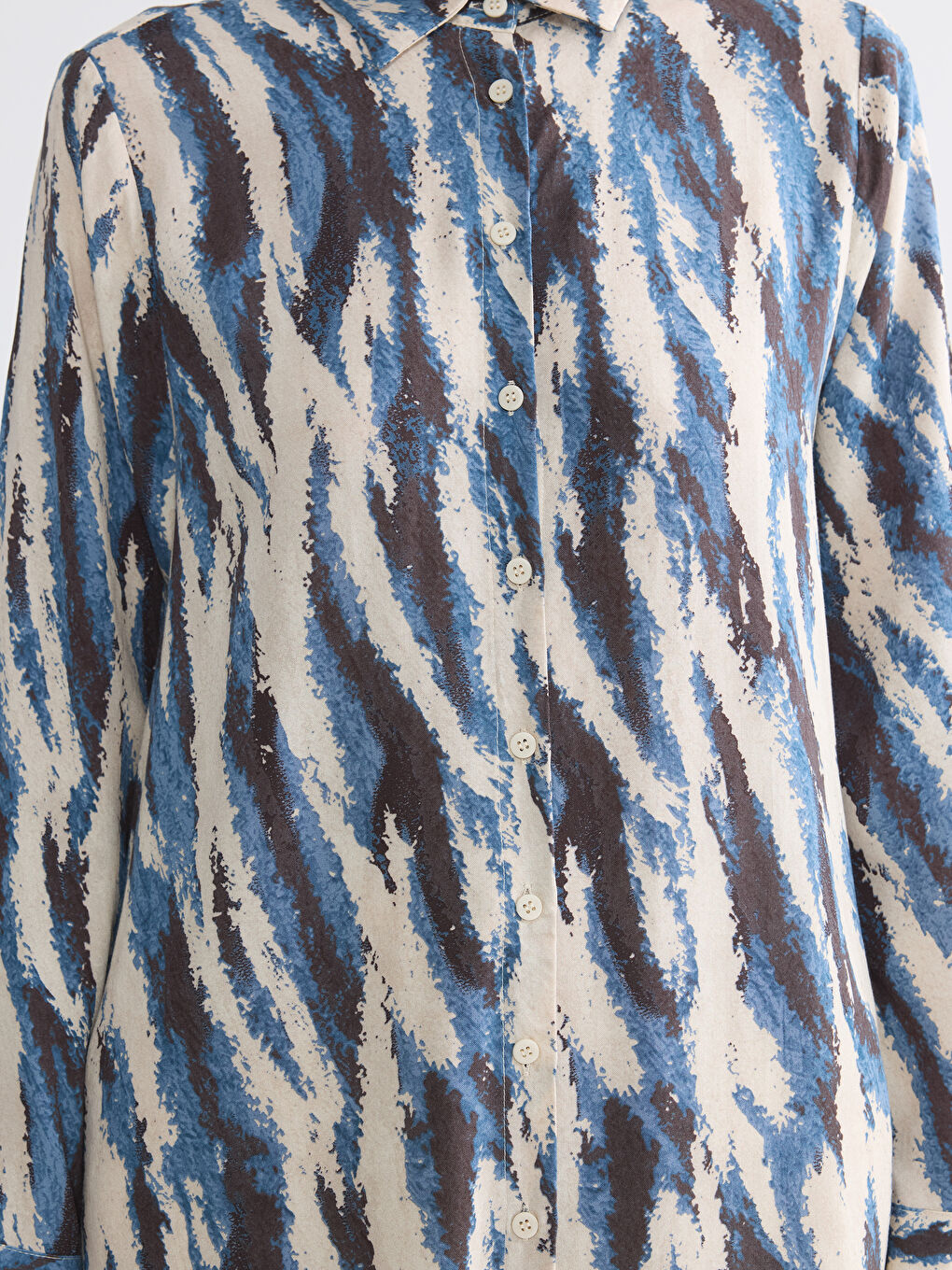 Patterned Women's Shirt Tunic-2