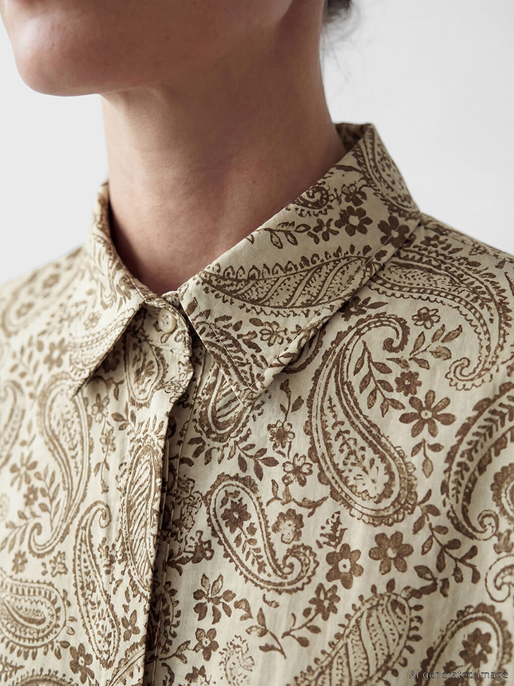 Patterned Women's Shirt Tunic-2