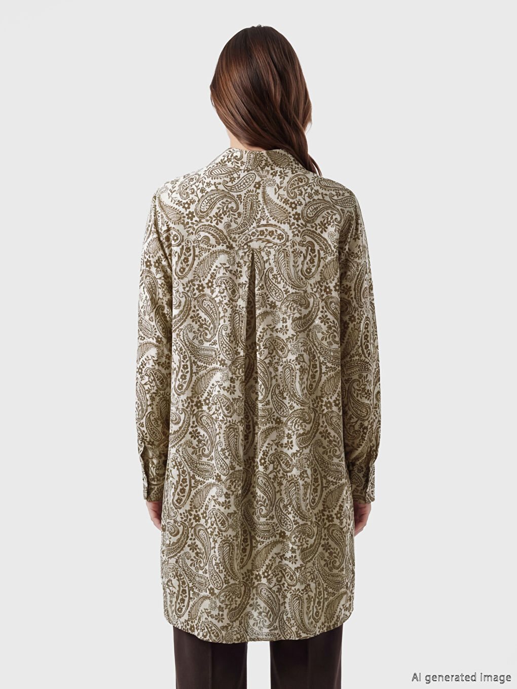 Patterned Women's Shirt Tunic-3