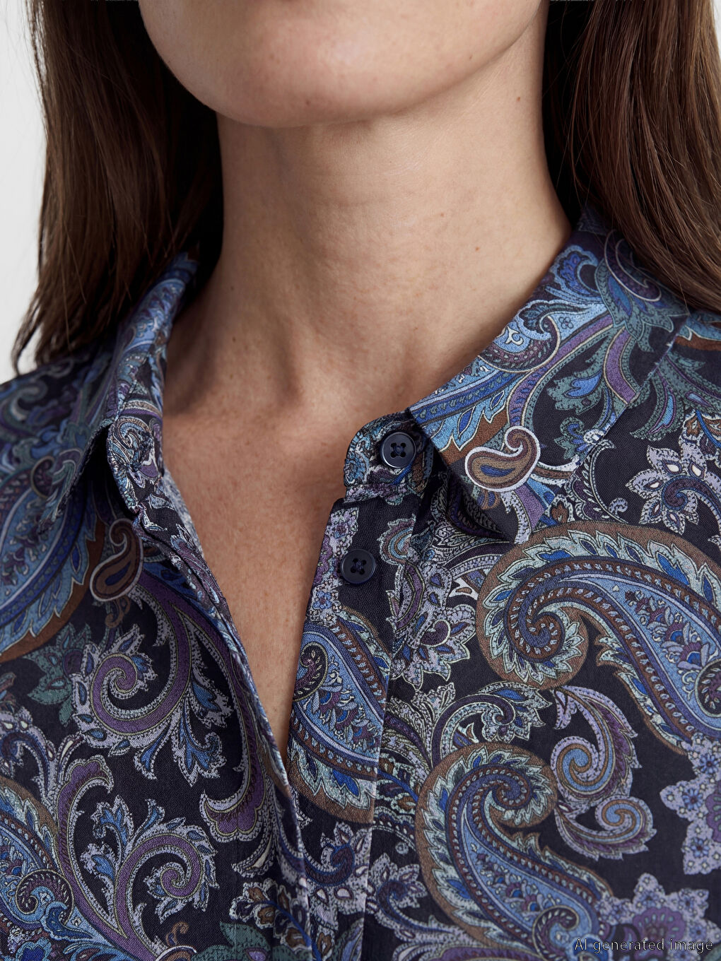 Patterned Women's Shirt Tunic-2