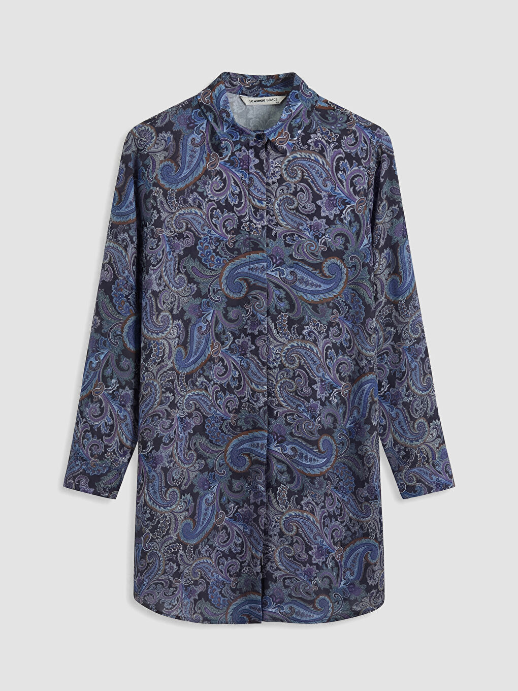 Patterned Women's Shirt Tunic-4