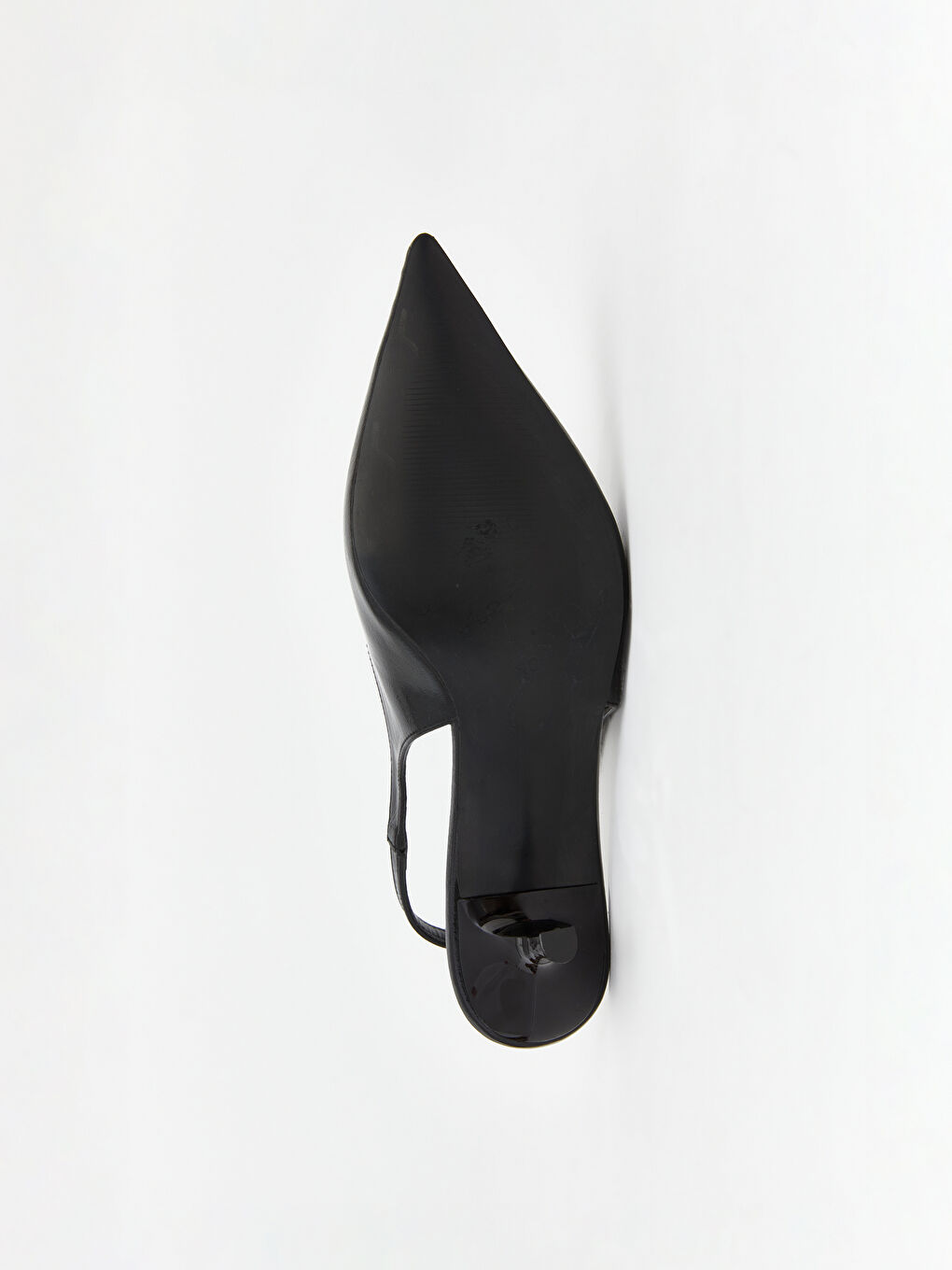 Siyah Sivri Burun Kadın Topuklu Ayakkabı-3