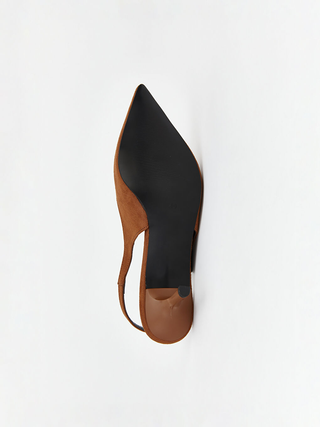 Kahverengi Sivri Burun Kadın Topuklu Ayakkabı-3