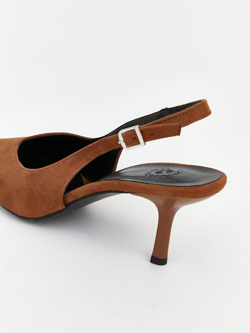 Kahverengi Sivri Burun Kadın Topuklu Ayakkabı-4