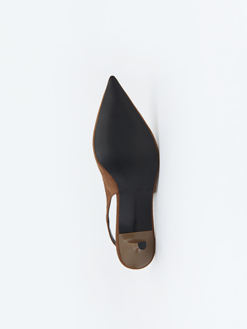 Kahverengi Sivri Burun Kadın Topuklu Ayakkabı-3