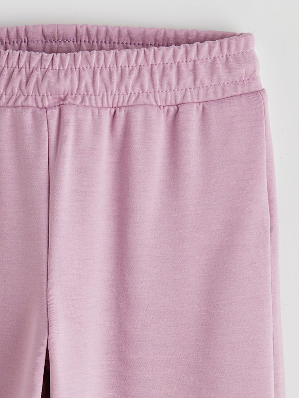 Lila Beli Lastikli Kız Çocuk Eşofman Altı-1