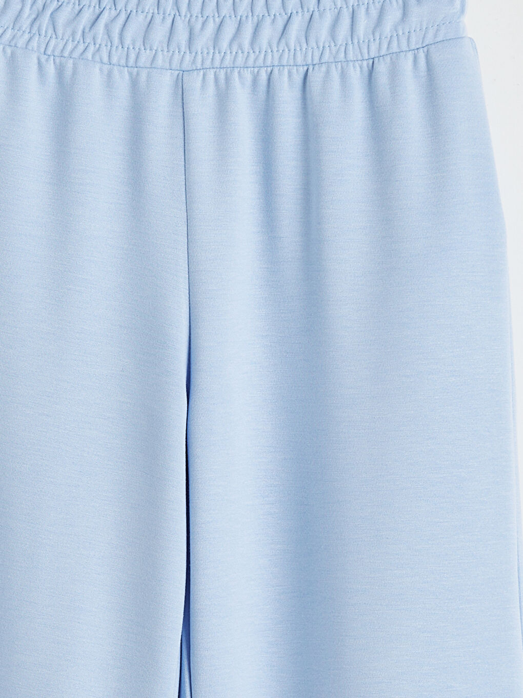 Mavi Beli Lastikli Geniş Paça Kız Çocuk Eşofman Altı-2