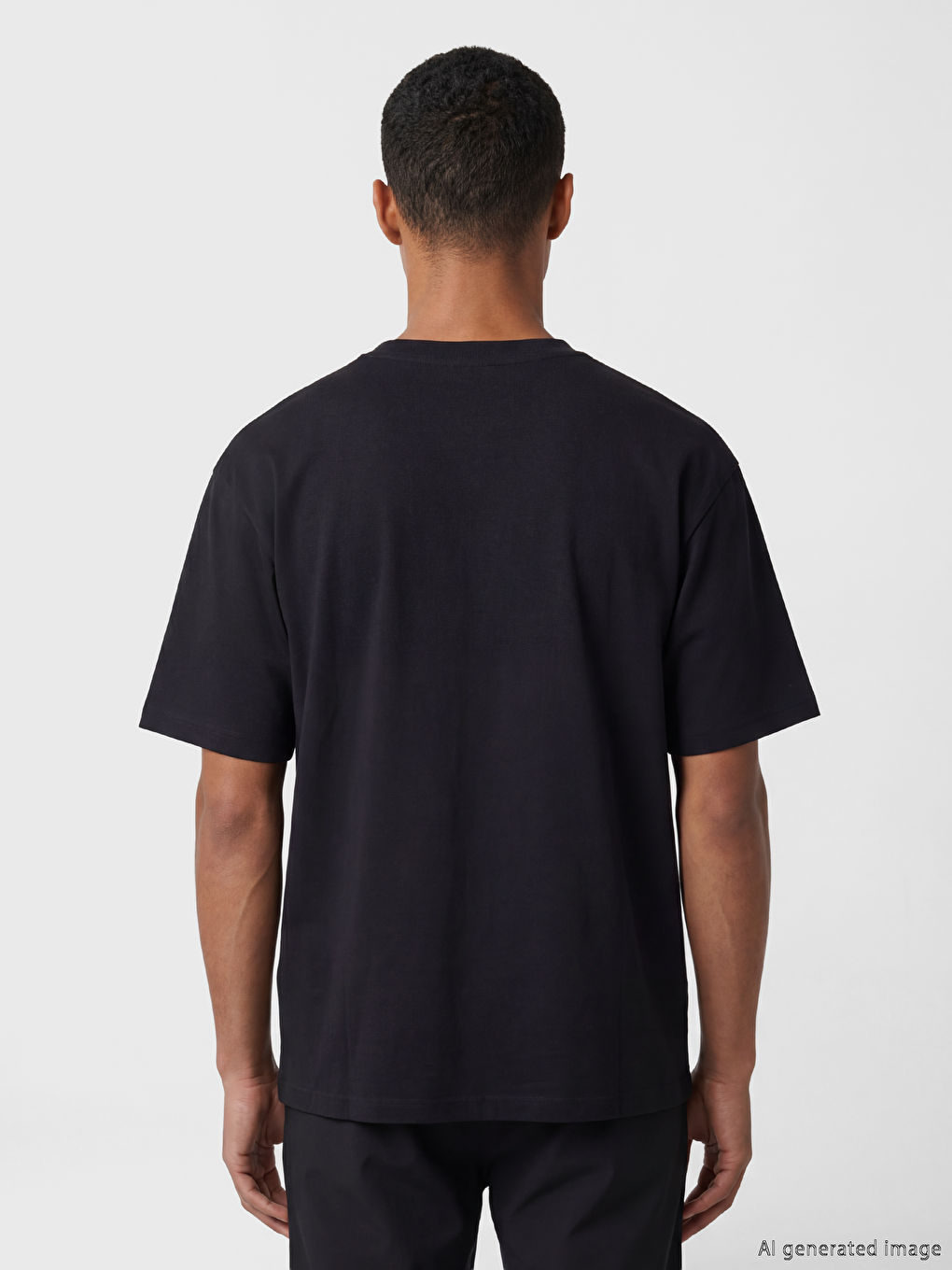 Crew Neck Oversize Printed Men's Sports T-shirt-3