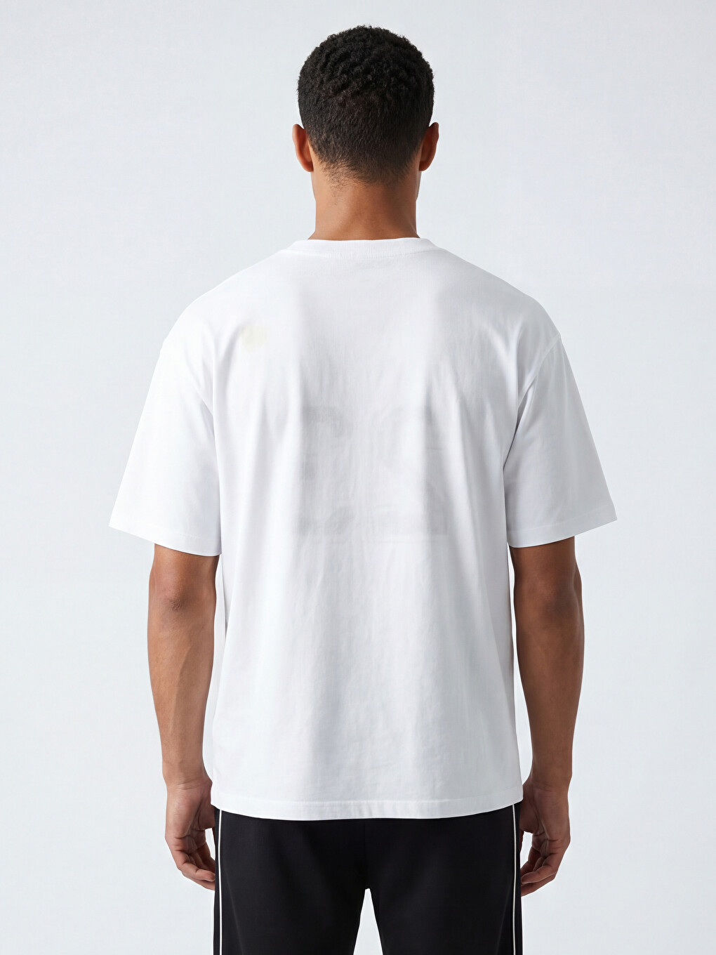 Crew Neck Oversize Printed Men's Sports T-Shirt-1