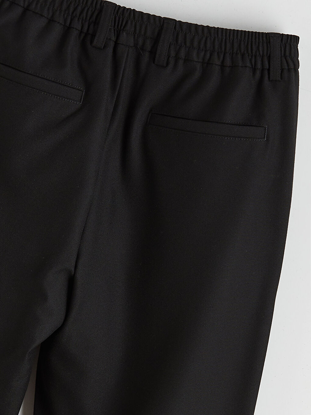 Siyah Standart Kalıp Erkek Pantolon-5