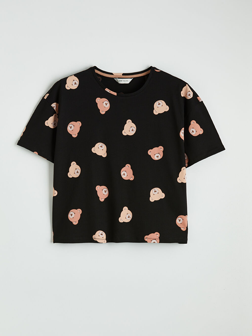 Женский комплект пижам с принтом «Медвежонок»-5