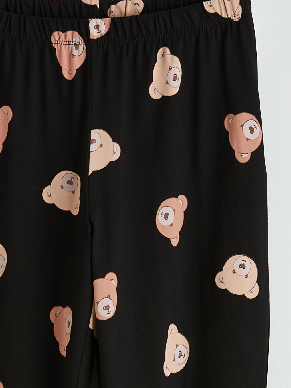 Женский комплект пижам с принтом «Медвежонок»-8