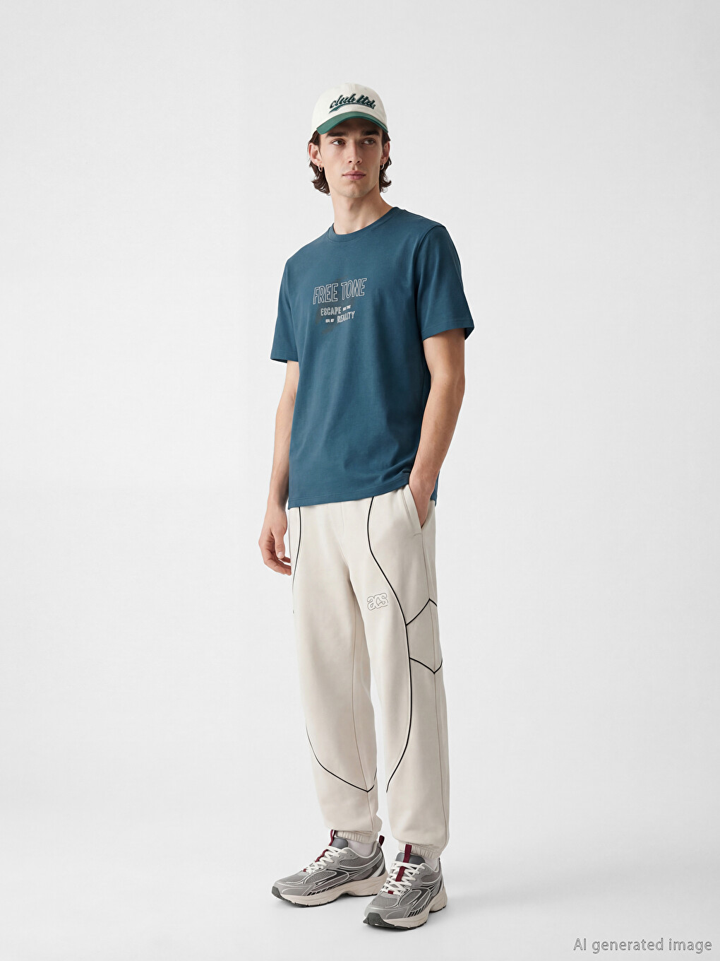 Crew Neck Nyc Printed Jersey Men's T-shirt-1