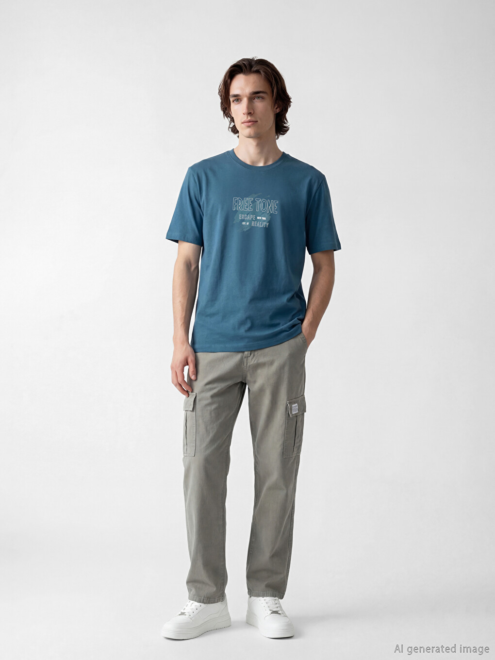 Crew Neck Nyc Printed Jersey Men's T-shirt-1