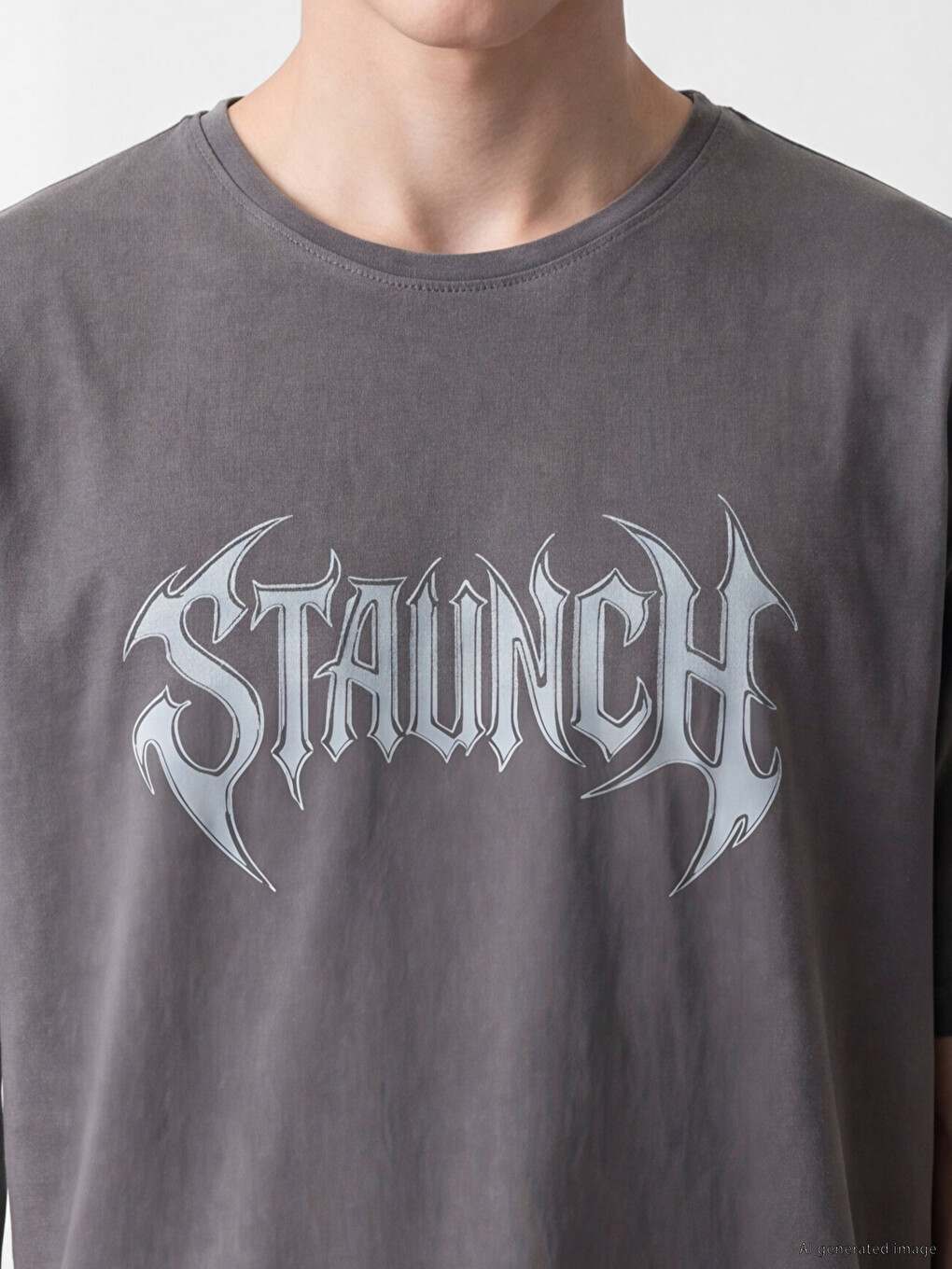 Crew Neck Printed Men's T-Shirt-2
