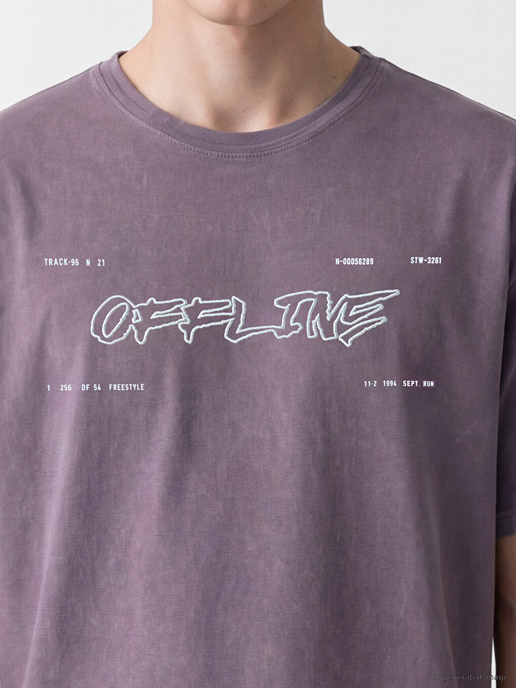 Crew Neck Printed Men's T-Shirt-2