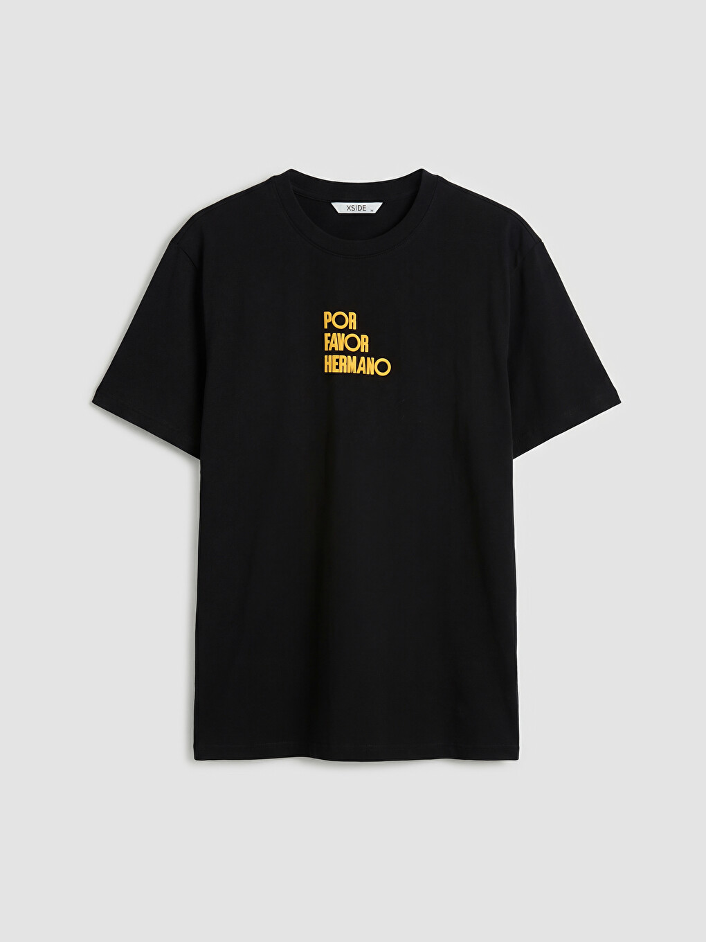 Loose Fit Crew Neck Text Printed Men's T-Shirt-4