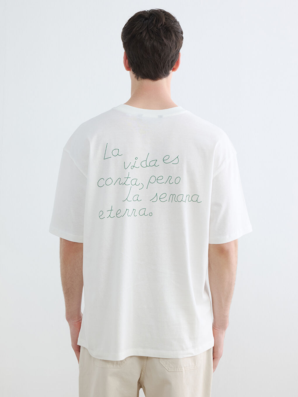 Crew Neck Printed Jersey Men's T-Shirt-5