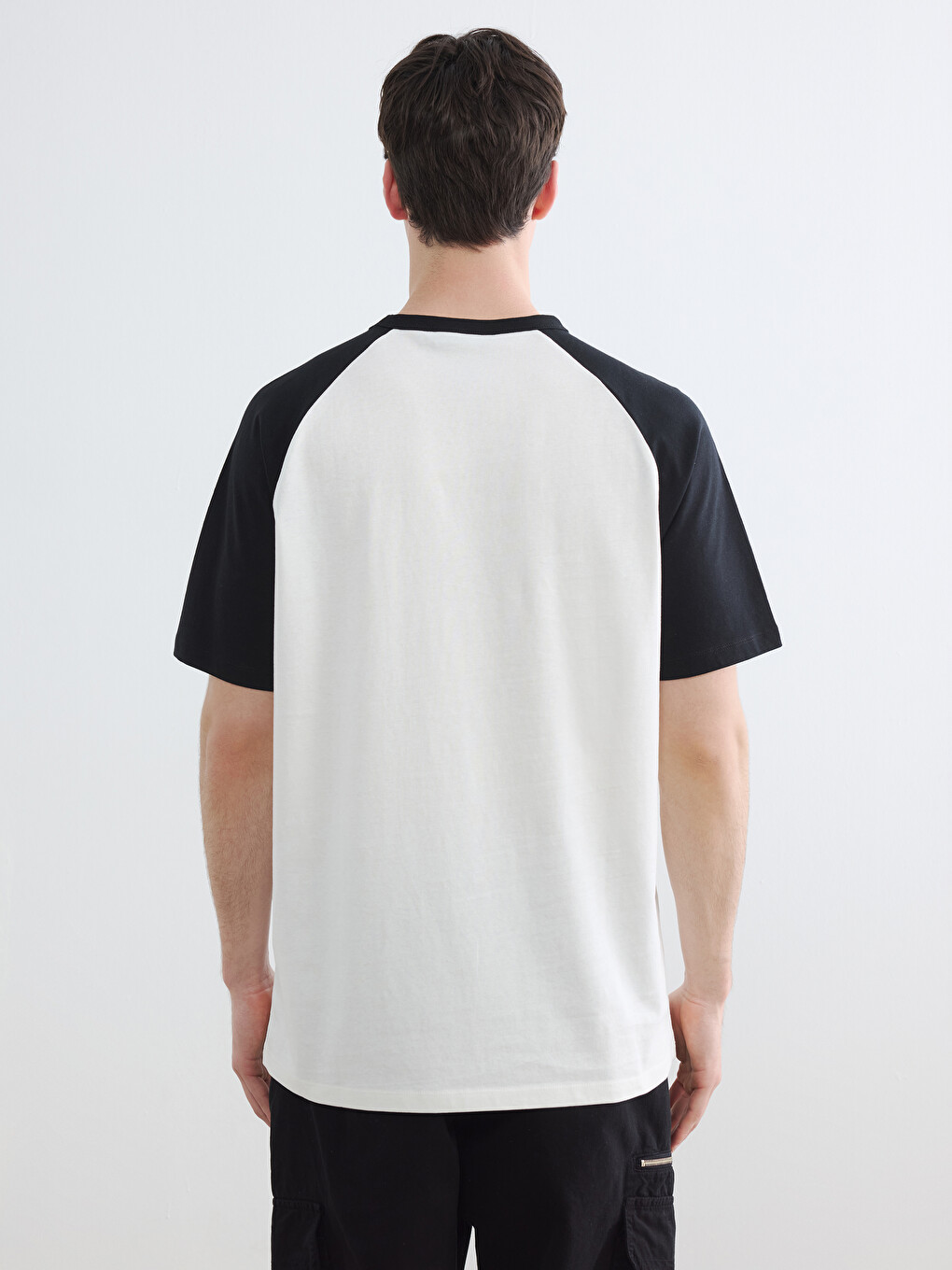 Crew Neck Color Block Men's T-Shirt-5