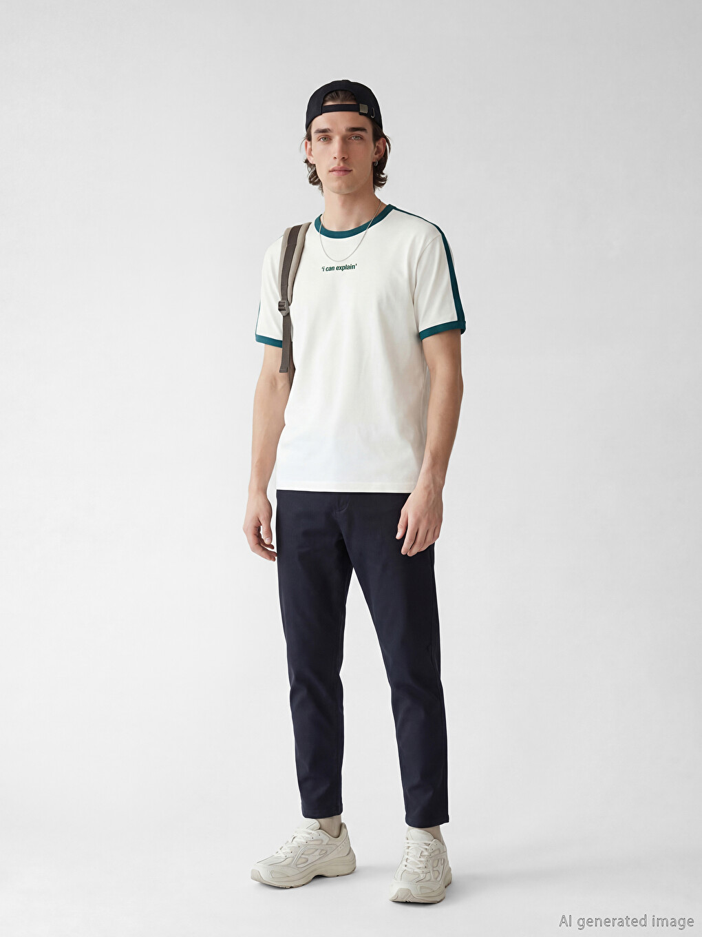 Crew Neck Printed Men's T-Shirt-1