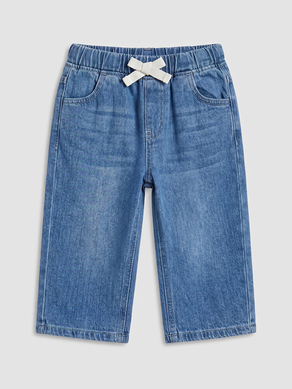 Regular Fit Bow Detail Girls' Jeans