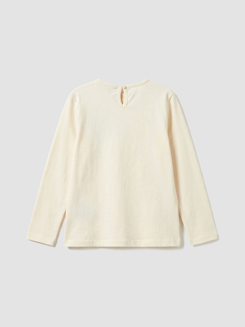 Ekru Baskılı Kız Çocuk Tişört ve Tayt-2