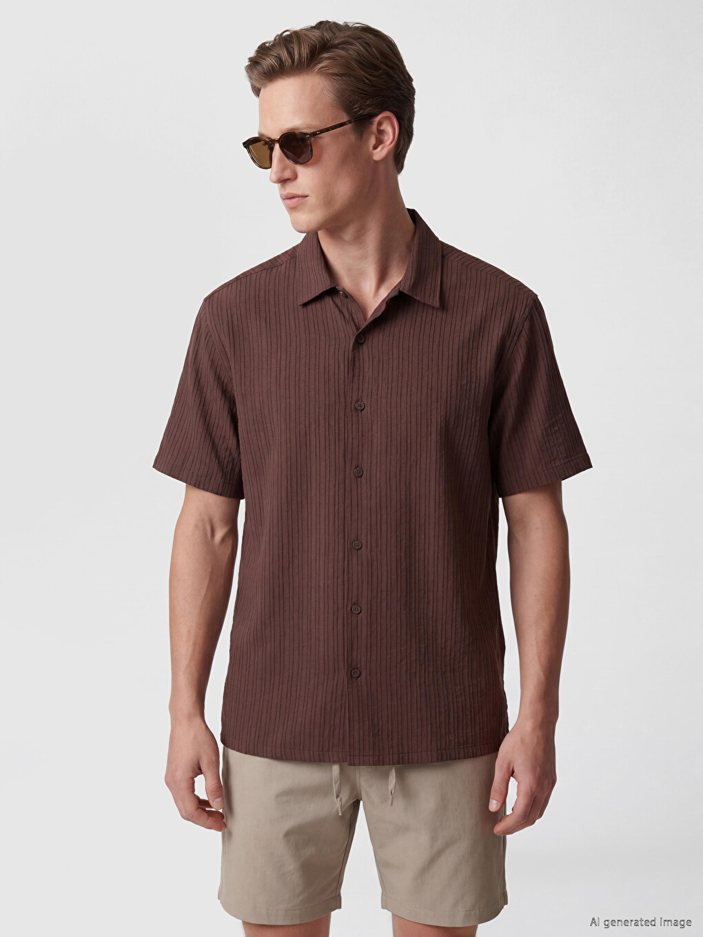 Regular Fit Striped Men's Shirt