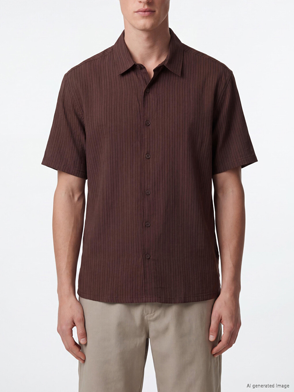 Regular Fit Striped Men's Shirt-2
