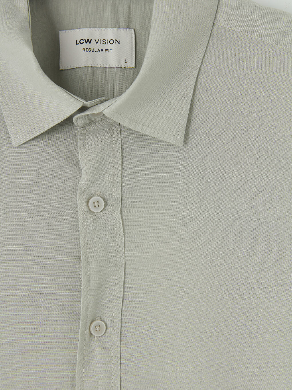 Yeşil Regular Fit Erkek Gömlek-2