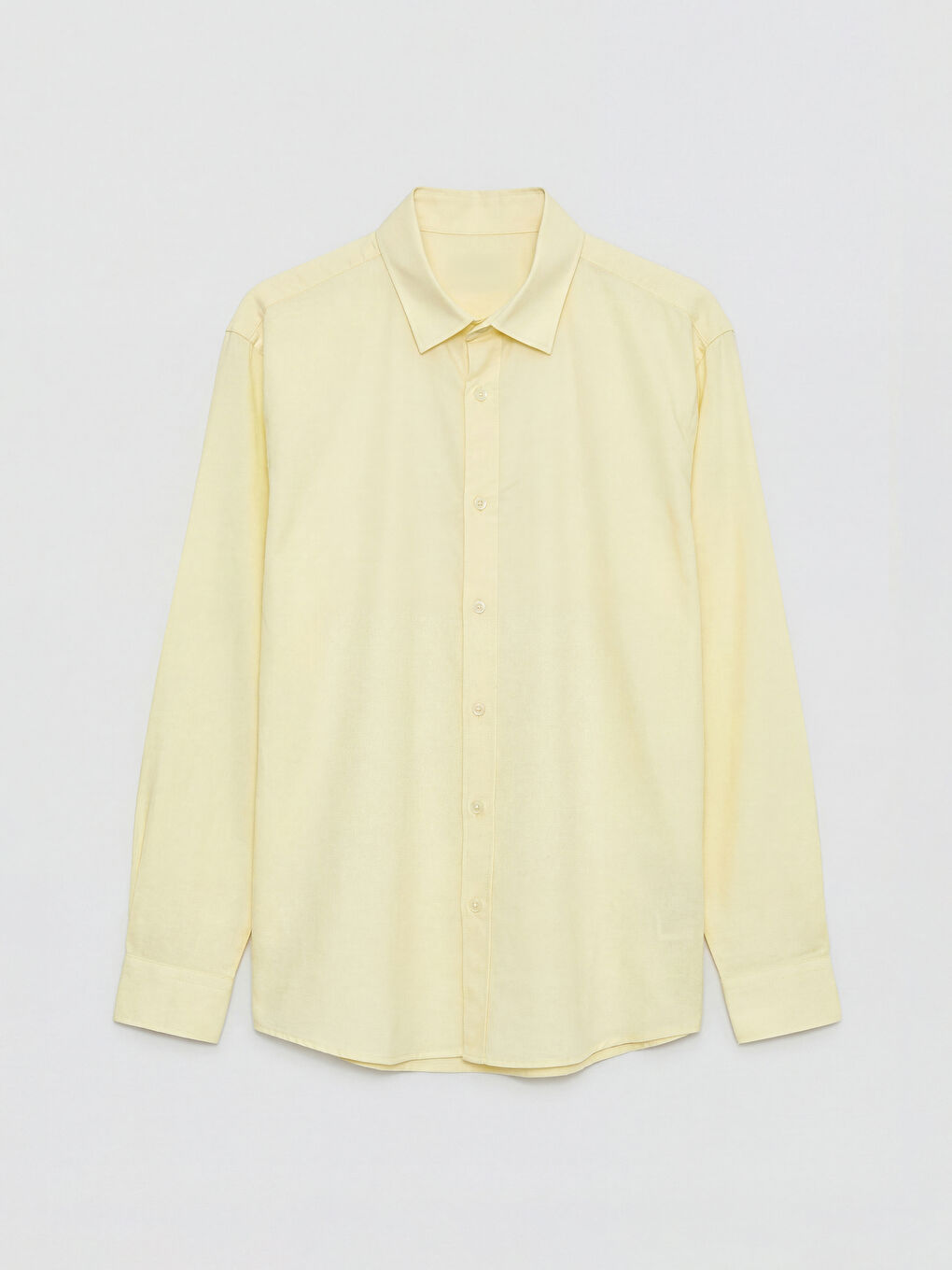 Sarı Standart Kalıp Erkek Gömlek