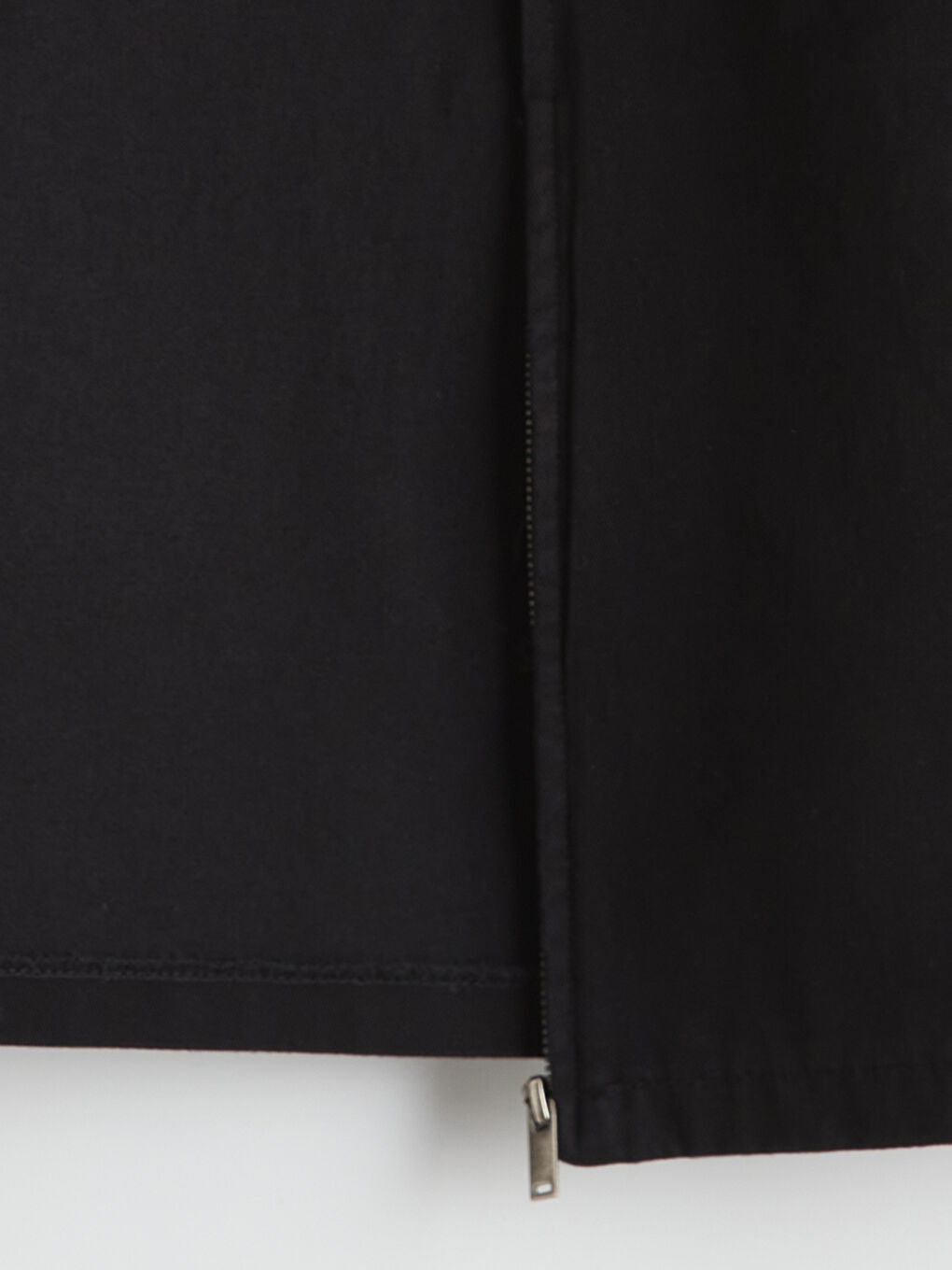 Siyah Loose Fit Erkek Gabardin Gömlek Ceket-6