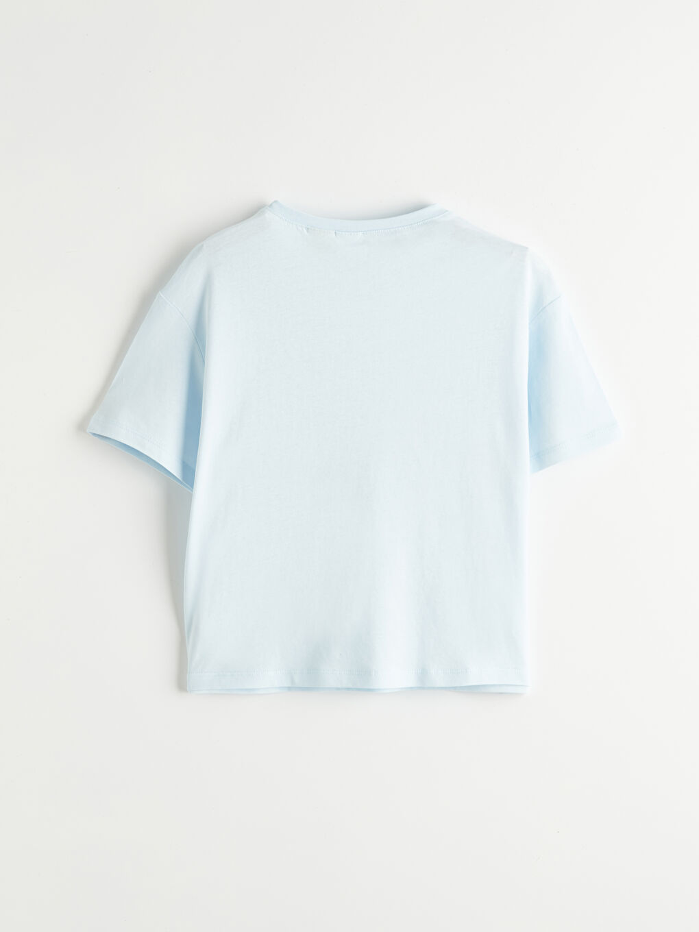 Mavi Kız Çocuk Stitch Baskılı Şortlu Pijama Takımı-3