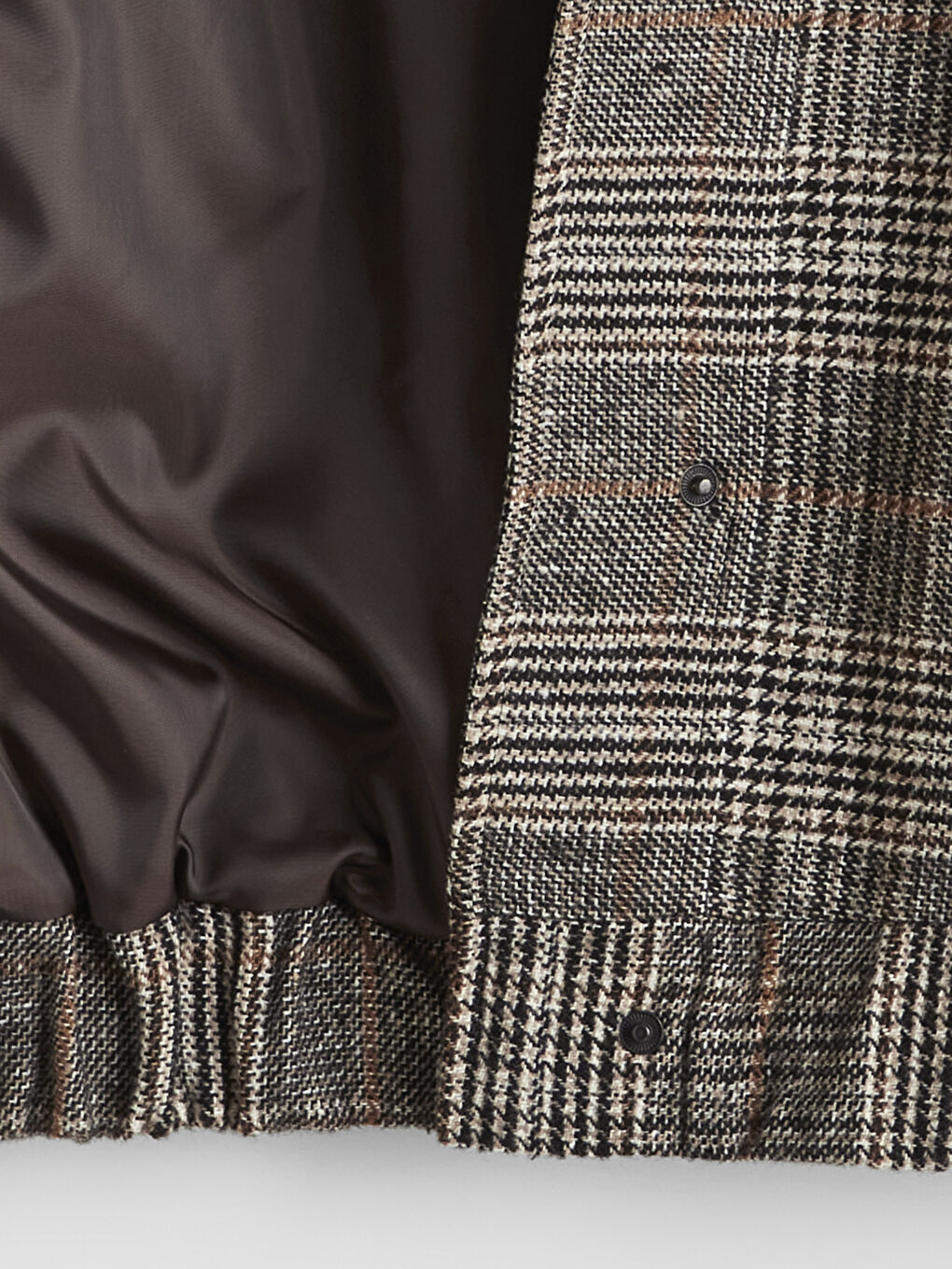 Hemdkragen Karo Damen Wolljacke-2