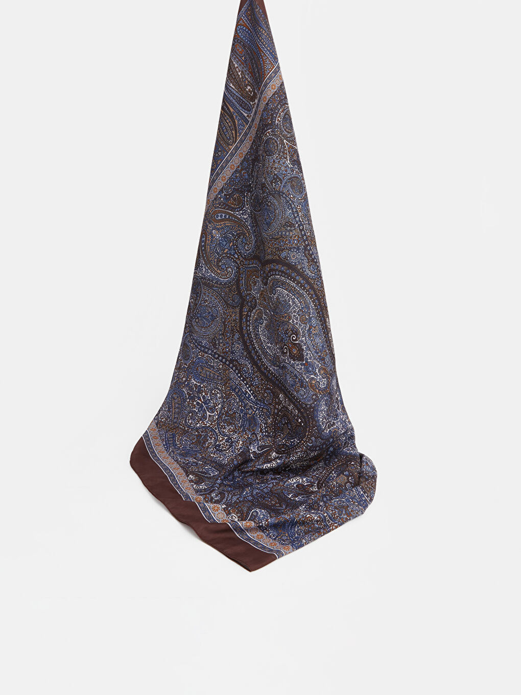 Kahverengi Desenli Kadın Şal