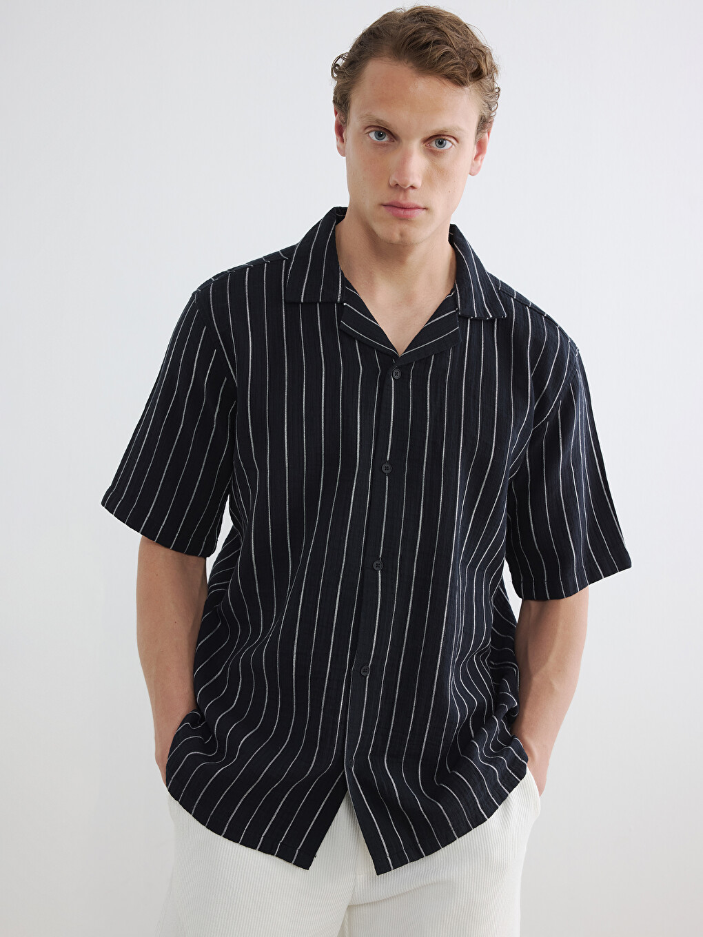 Regular Fit Striped Men's Shirt