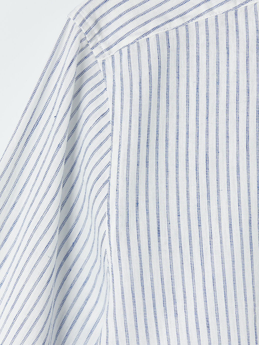 Mavi Regular Fit Çizgili Keten Karışımlı Erkek Gömlek-2