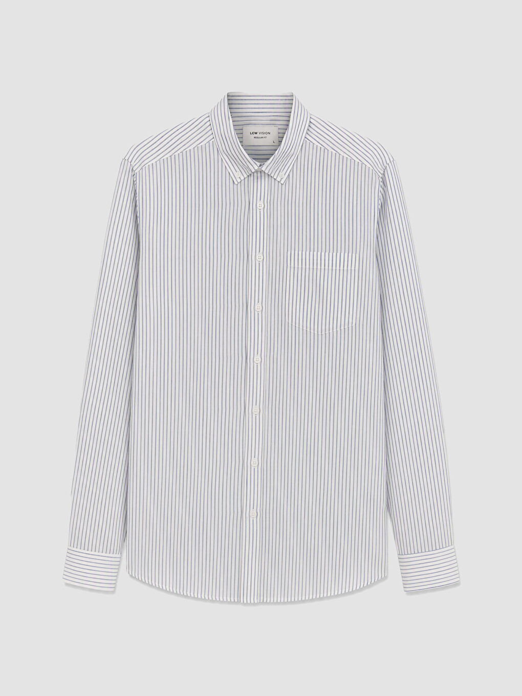 Regular Fit Striped Linen Blend Men's Shirt-4