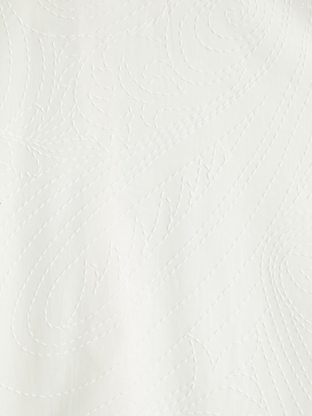 Beyaz Rahat Kalıp Kısa Kollu Dokulu Erkek Gömlek-2