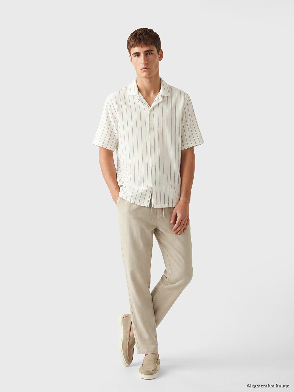 Man Ecru Shirt-1