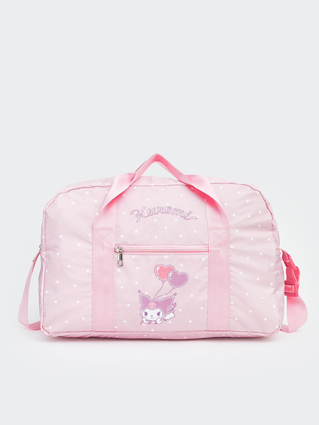 Pembe Kuromi Baskılı Kız Çocuk Spor Çantası