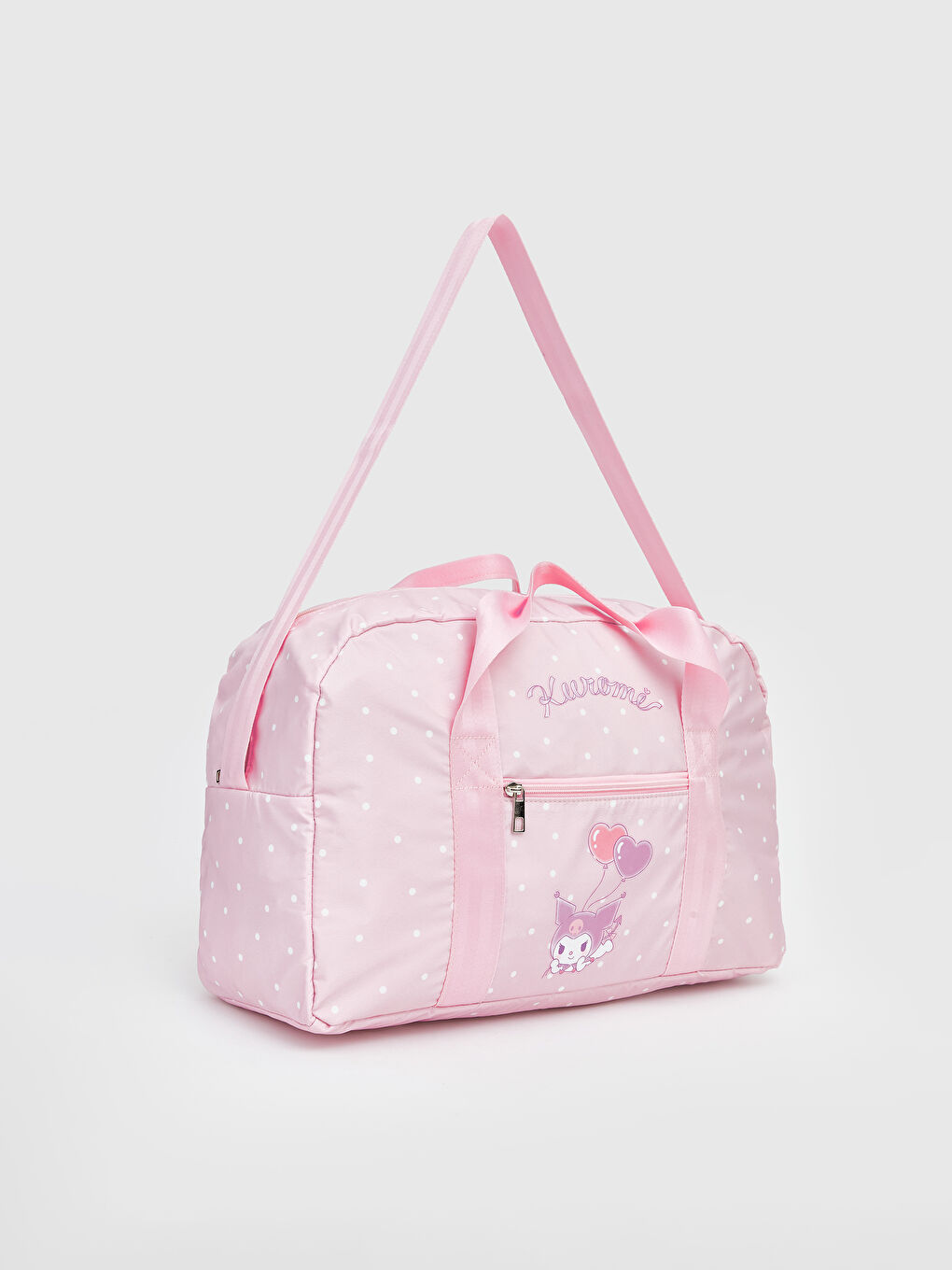 Pembe Kuromi Baskılı Kız Çocuk Spor Çantası-1
