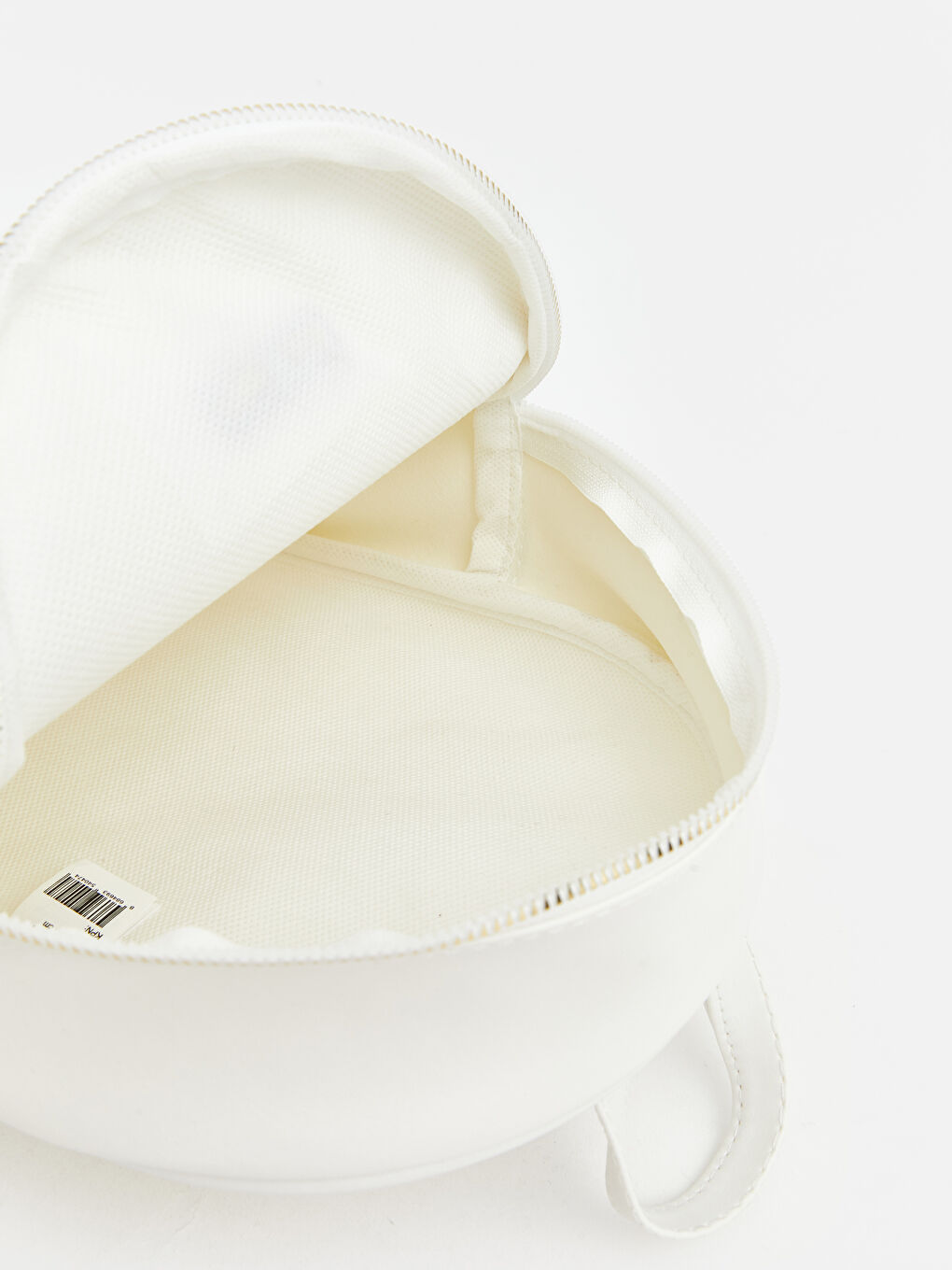 Beyaz Suni Deri Görünümlü Kız Çocuk Sırt Çantası-3