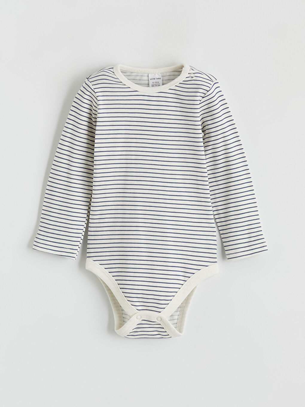 Ekru Çizgili Erkek Bebek Body ve Pantolon Takım-1