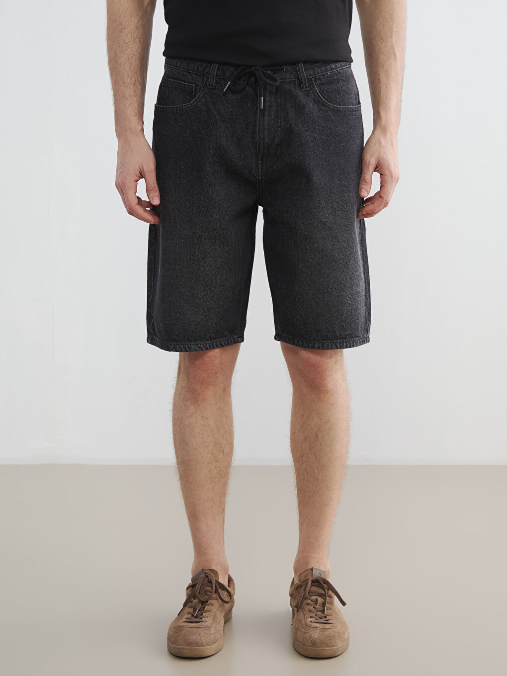 Regular Fit Men's Denim Shorts-1