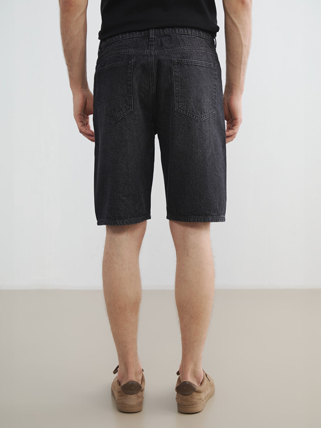 Regular Fit Men's Denim Shorts-3
