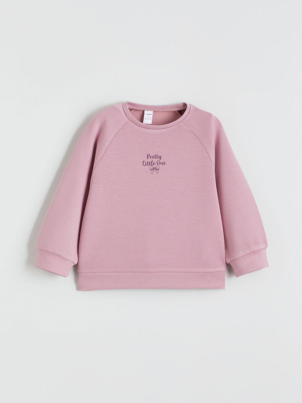 Lila Baskılı Soft Touch Kız Çocuk Sweatshirt